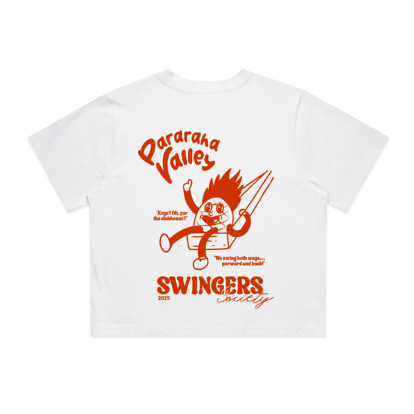 Swingers Society Woman's Crop Tee Thumbnail