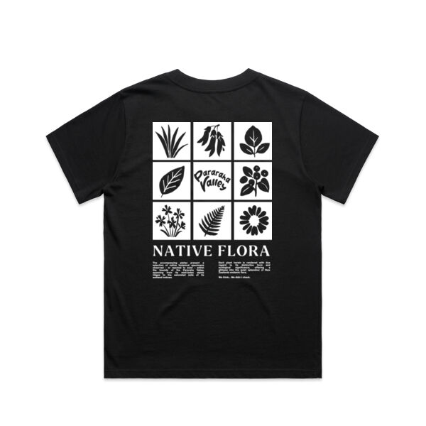 Native Flora Women's Box Tee - DARK Thumbnail
